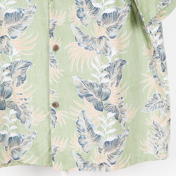 Royal Creations Hawaiian Shirt XL Men 90s Green Hawaii Tropical Palm Leaves Camp - Picture 4 of 6